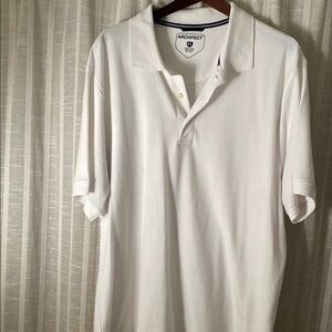 100% cotton white polo